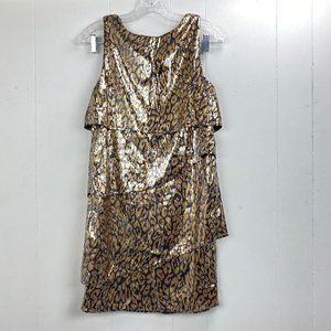 NWT Merprim Leopard Sequin Dress Small